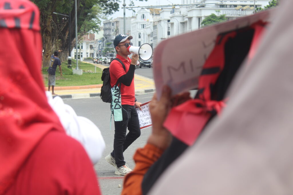 Penyampaian Aspirasi Oleh Baim, Perwakilan Kaum Disabilitas